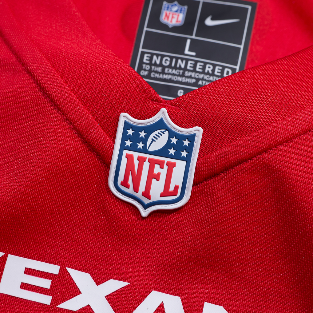 Men's Houston Texans Azeez Al-Shaair Nike Red Alternate Game Jersey - Image 5