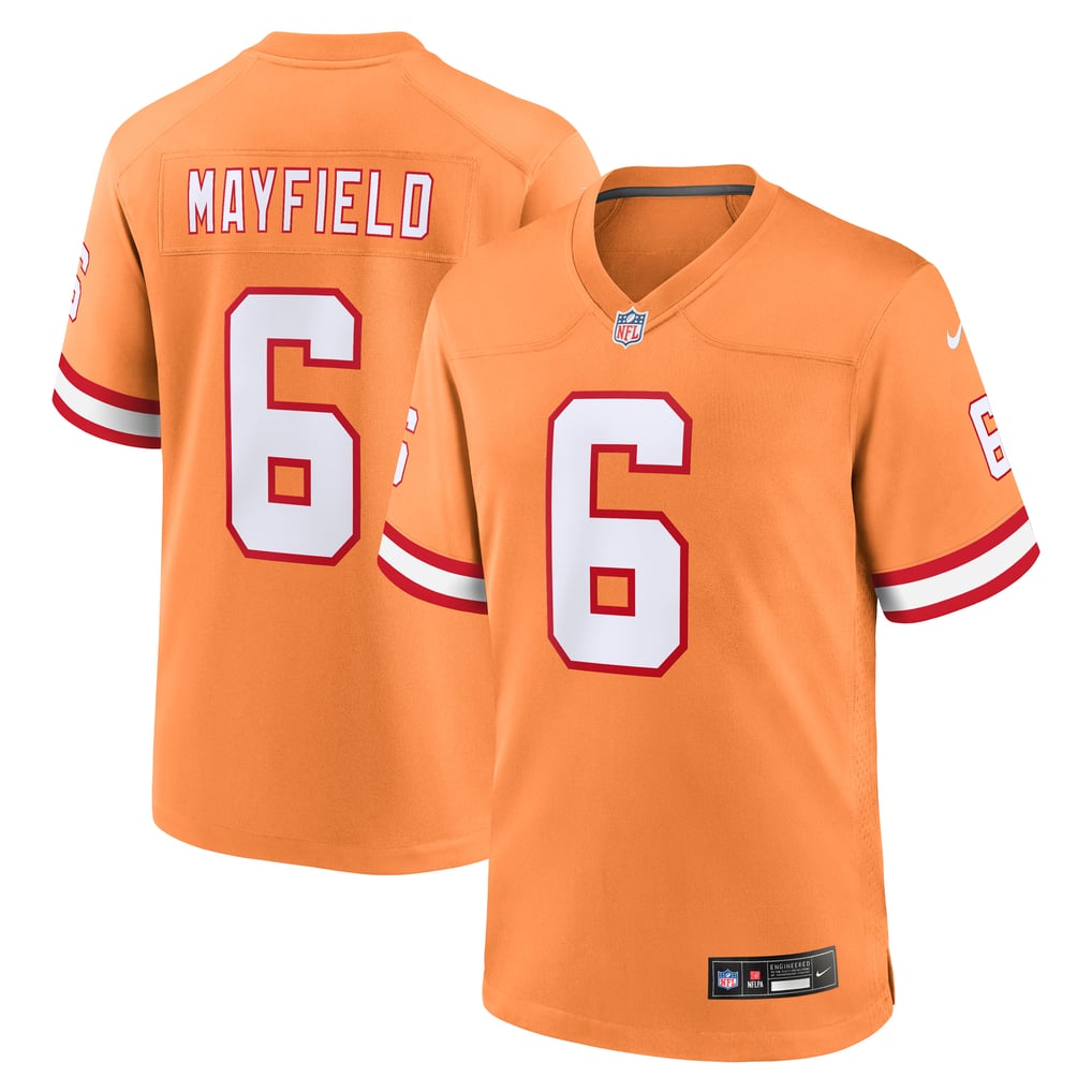 Men's Tampa Bay Buccaneers Baker Mayfield Nike Orange Throwback Game Jersey - Image 1