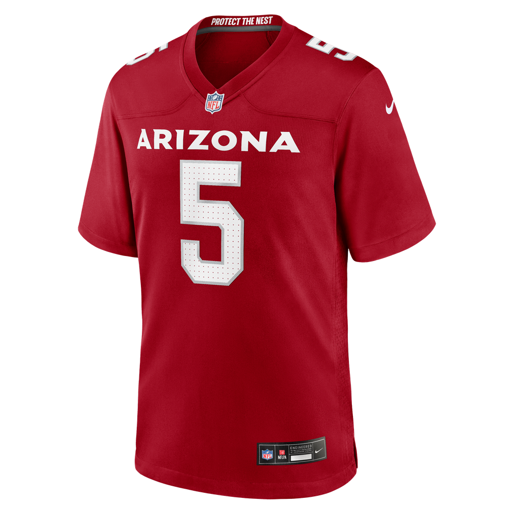 Men's Arizona Cardinals Baron Browning Nike  Cardinal Team Game Jersey - Image 3