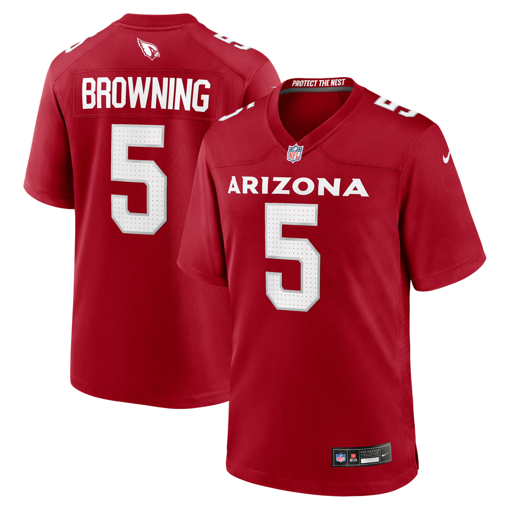 Men's Arizona Cardinals Baron Browning Nike  Cardinal Team Game Jersey - Image 1