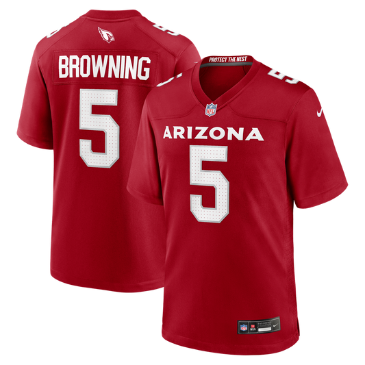 Men's Arizona Cardinals Baron Browning Nike  Cardinal Team Game Jersey - Image 1