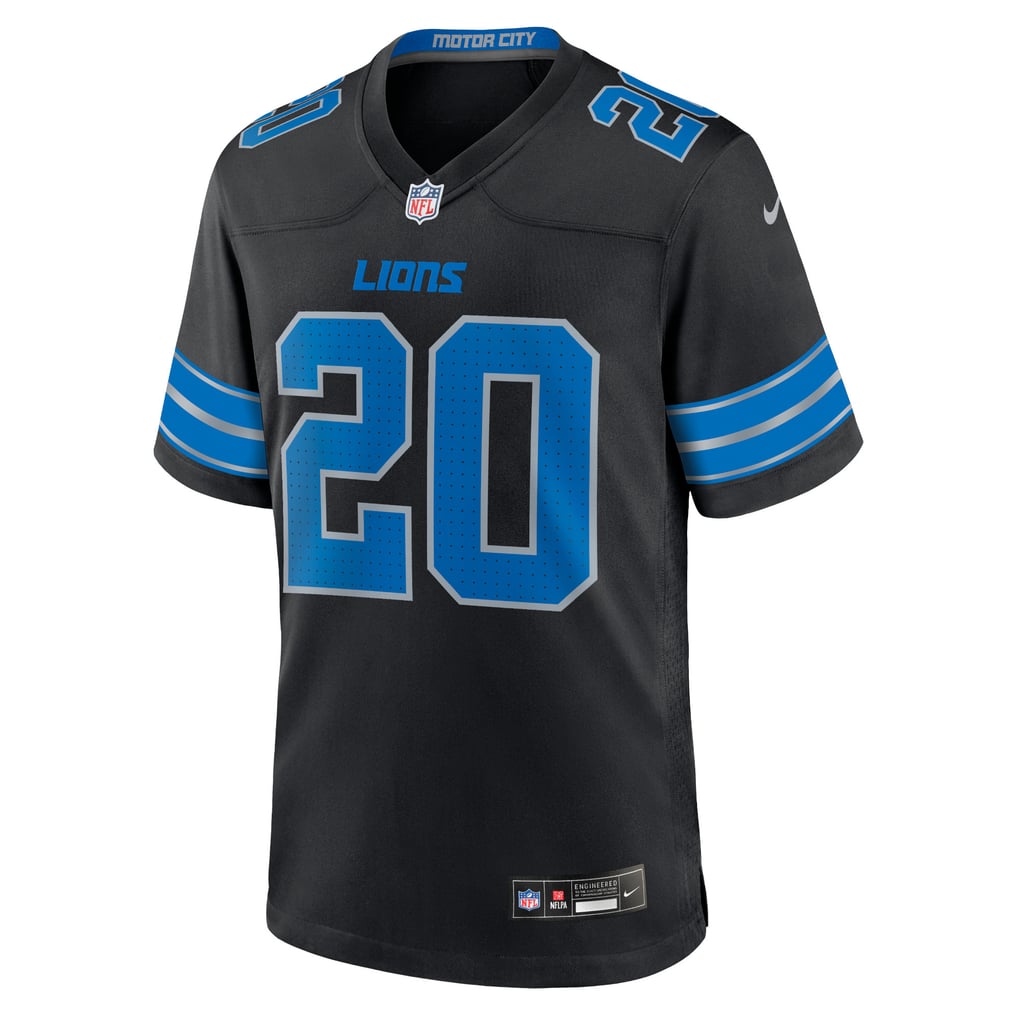 Men's Detroit Lions Barry Sanders Nike Black 2nd Alternate Retired Player Game Jersey - Image 3