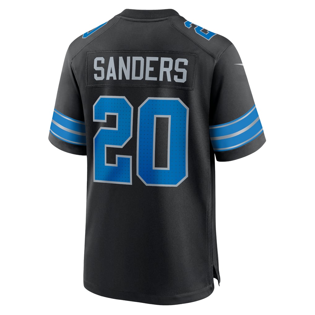 Men's Detroit Lions Barry Sanders Nike Black 2nd Alternate Retired Player Game Jersey - Image 4