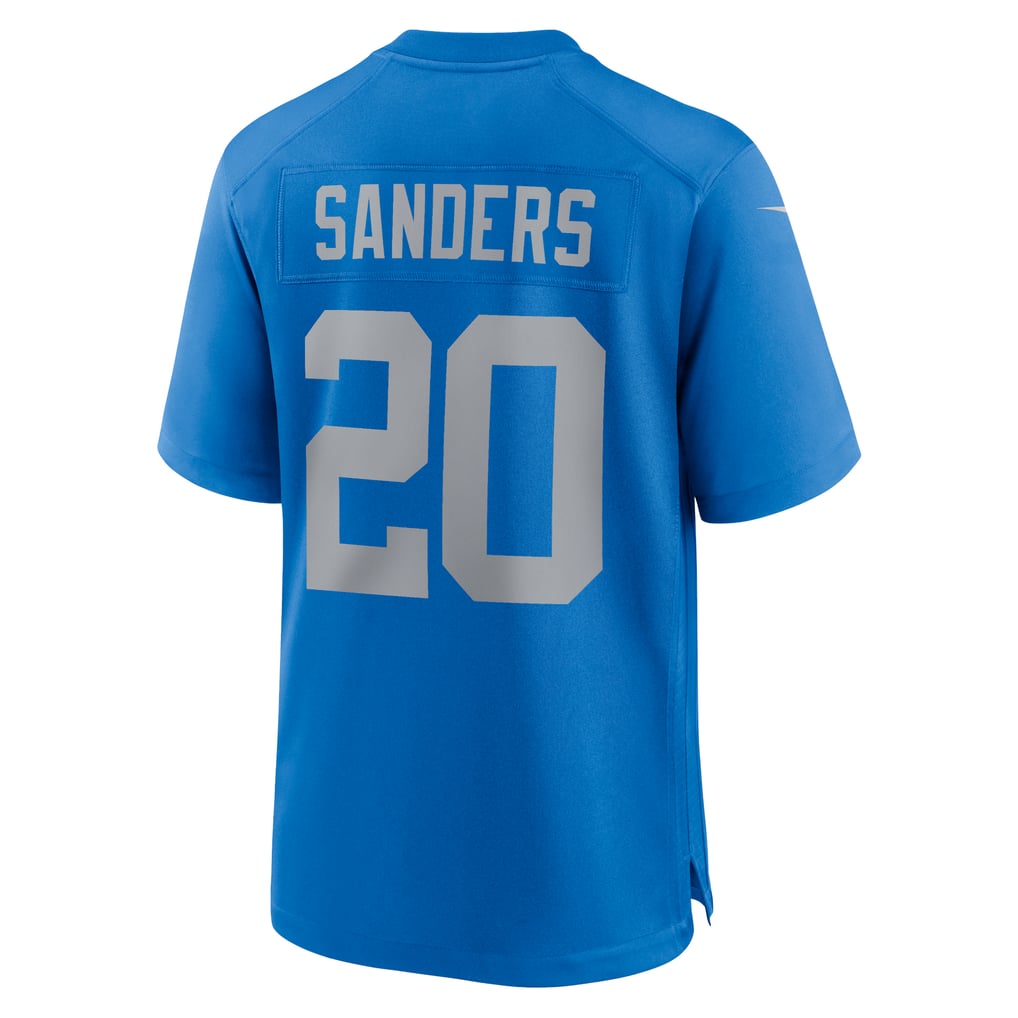 Men's Detroit Lions Barry Sanders Nike  Blue Alternate Game Jersey - Image 4