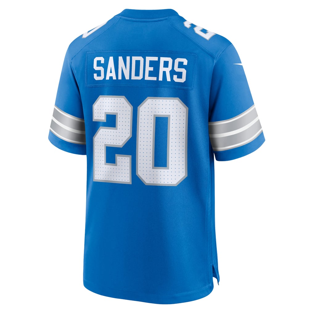 Men's Detroit Lions Barry Sanders Nike Blue Retired Player Game Jersey - Image 4