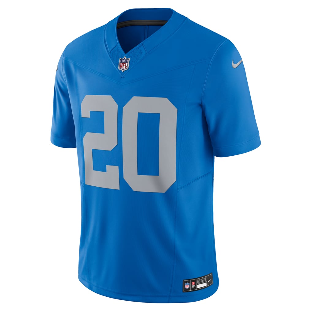 Men's Detroit Lions Barry Sanders Nike Blue Vapor F.U.S.E. Alternate Limited Jersey - Image 3