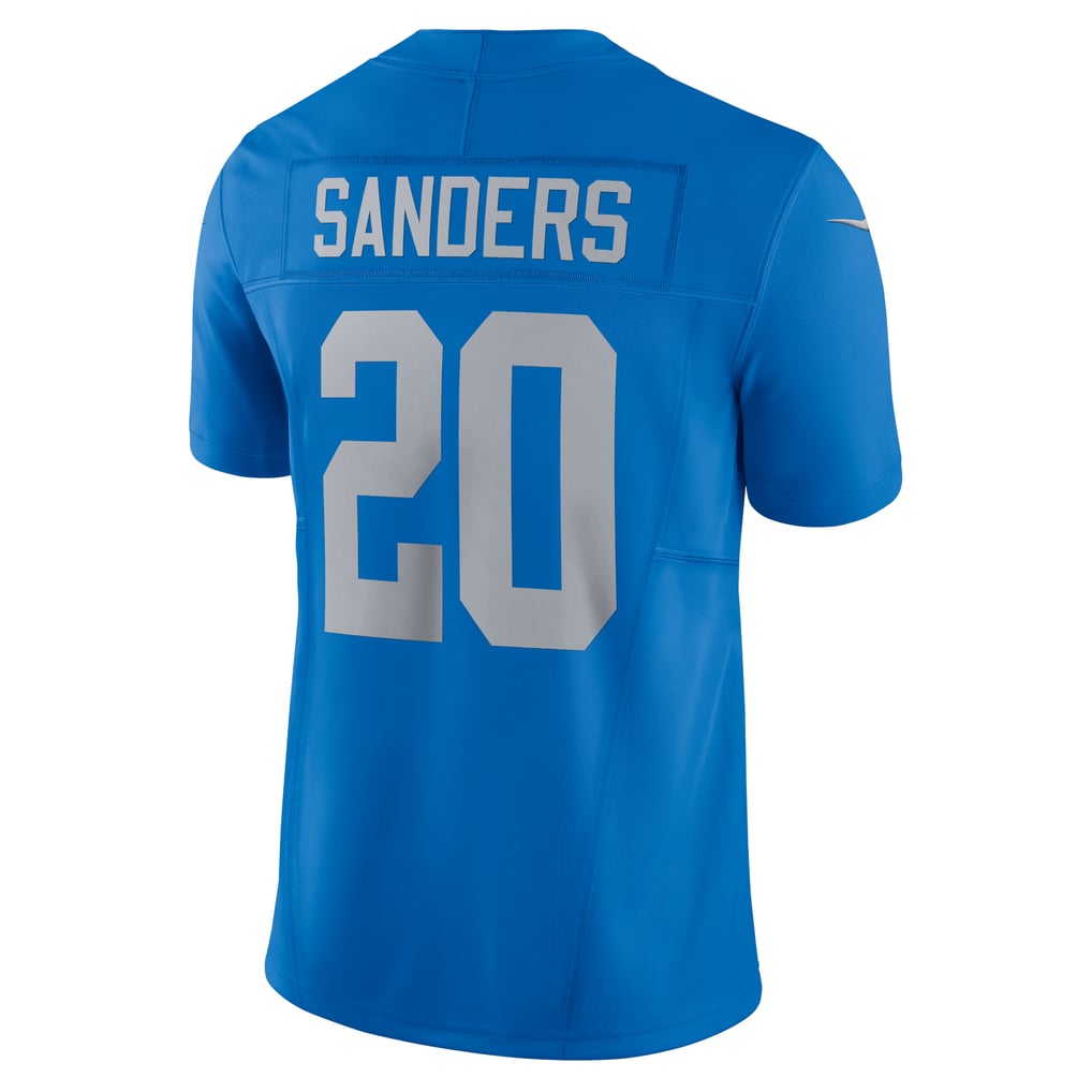 Men's Detroit Lions Barry Sanders Nike Blue Vapor F.U.S.E. Alternate Limited Jersey - Image 4