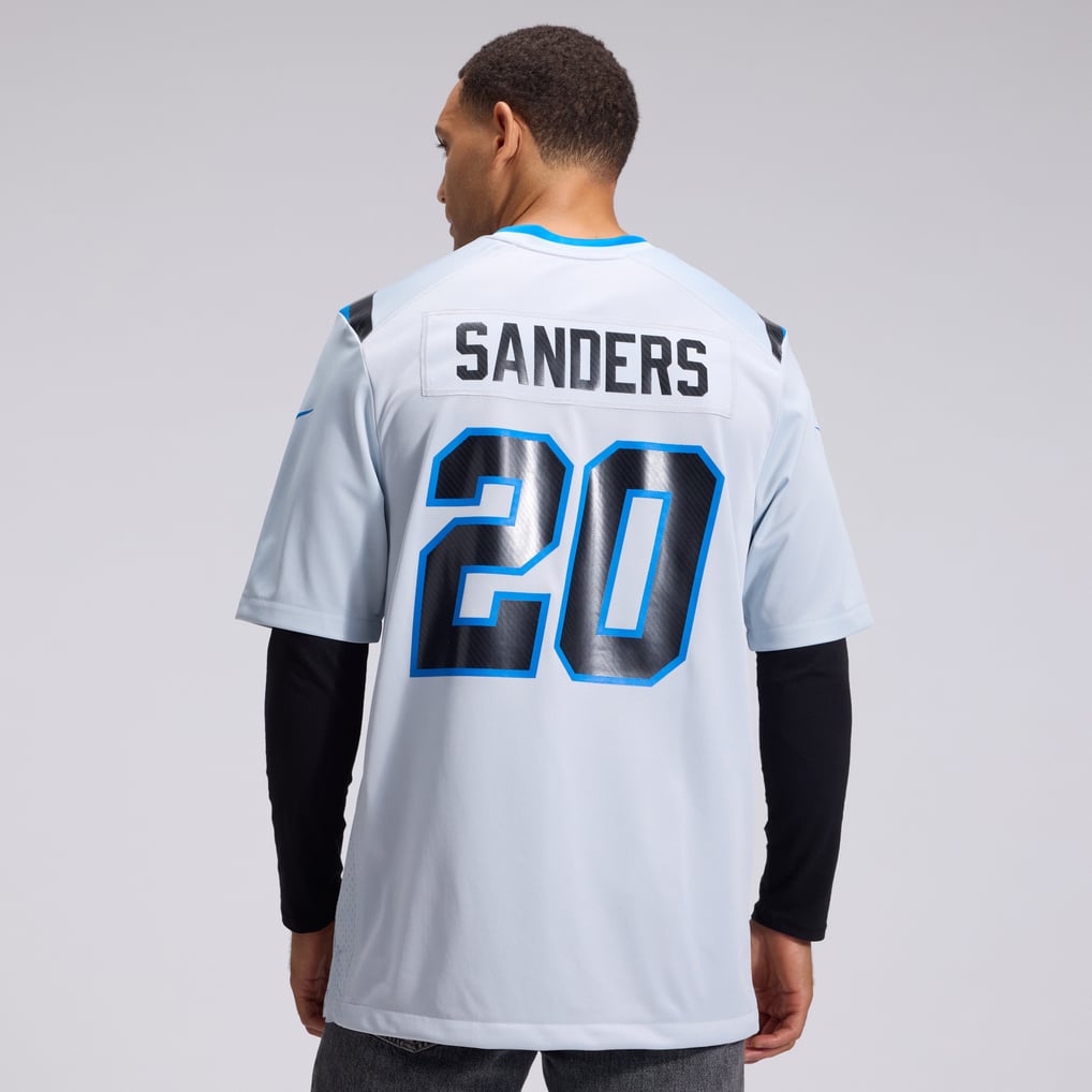 Men's Detroit Lions Barry Sanders Nike Silver 2026 Rivalries Collection Game Jersey - Image 4