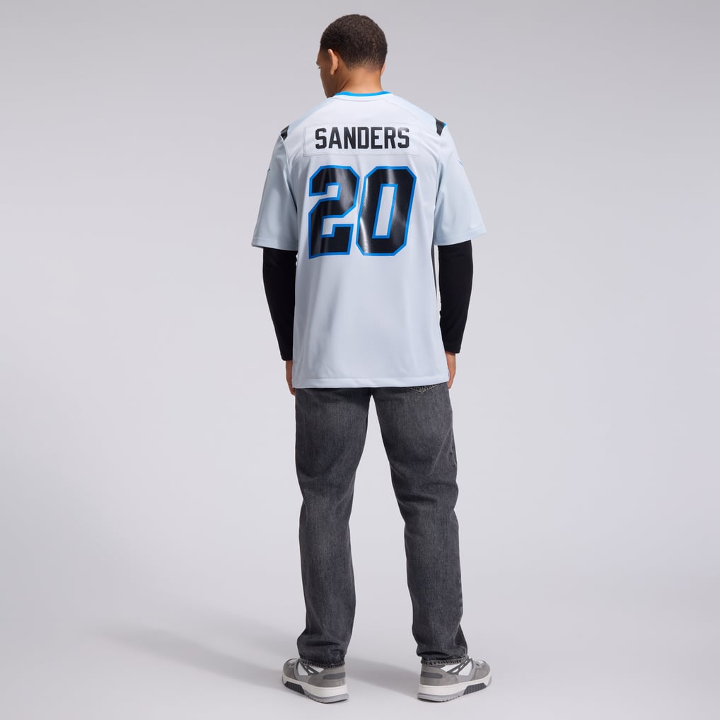 Men's Detroit Lions Barry Sanders Nike Silver 2026 Rivalries Collection Game Jersey - Image 6