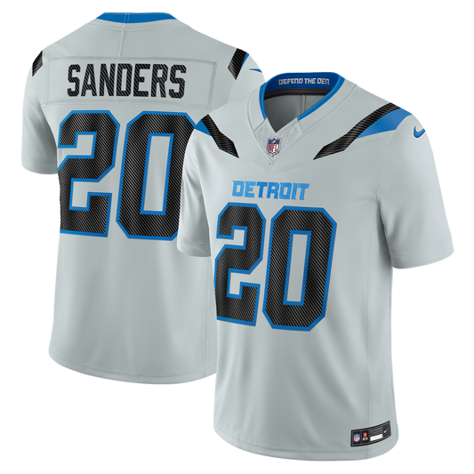 Men's Detroit Lions Barry Sanders Nike Silver 2026 Rivalries Collection Stitched Limited Jersey - Image 1