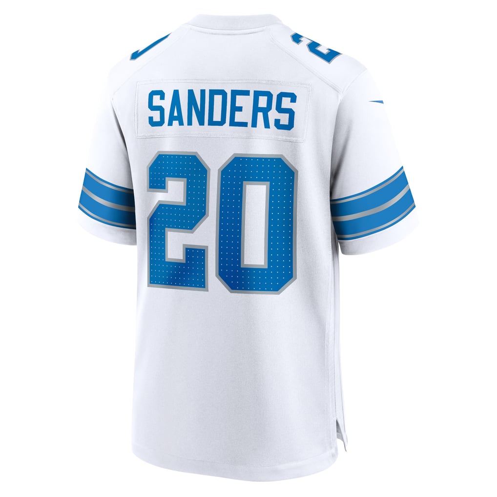 Men's Detroit Lions Barry Sanders Nike White Retired Player Game Jersey - Image 4