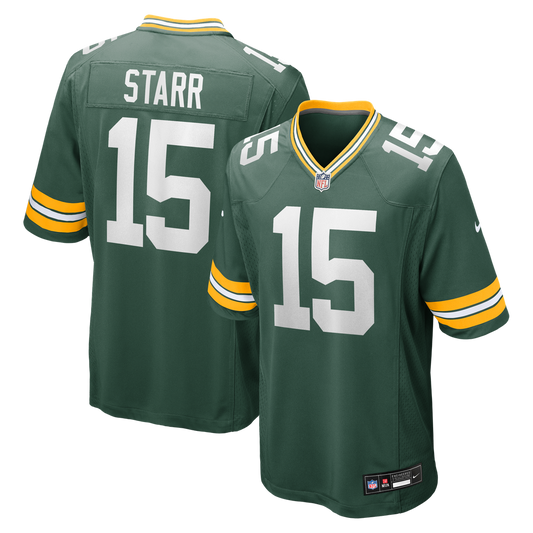 Men's Green Bay Packers Bart Starr Nike Green Game Retired Player Jersey - Image 1