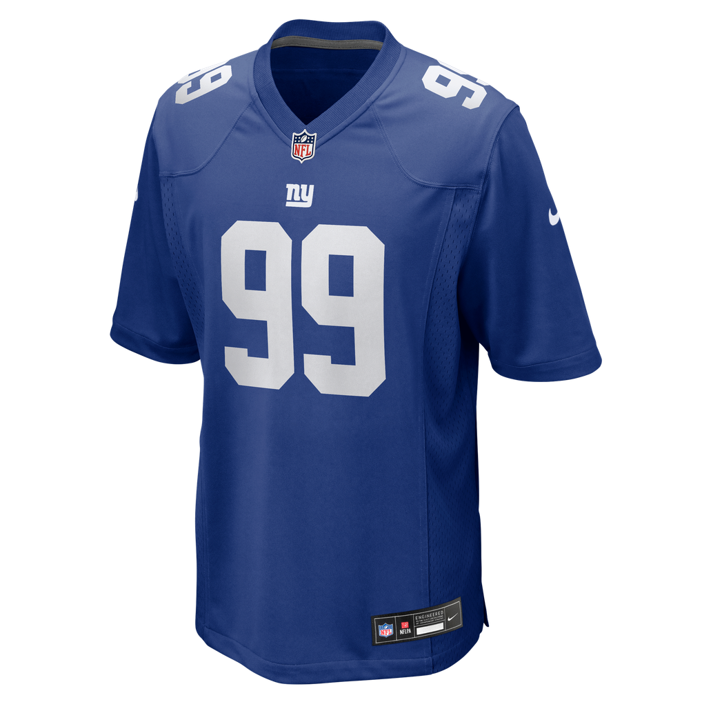 Men's New York Giants Basil Okoye Nike Royal Team Game Jersey - Image 5