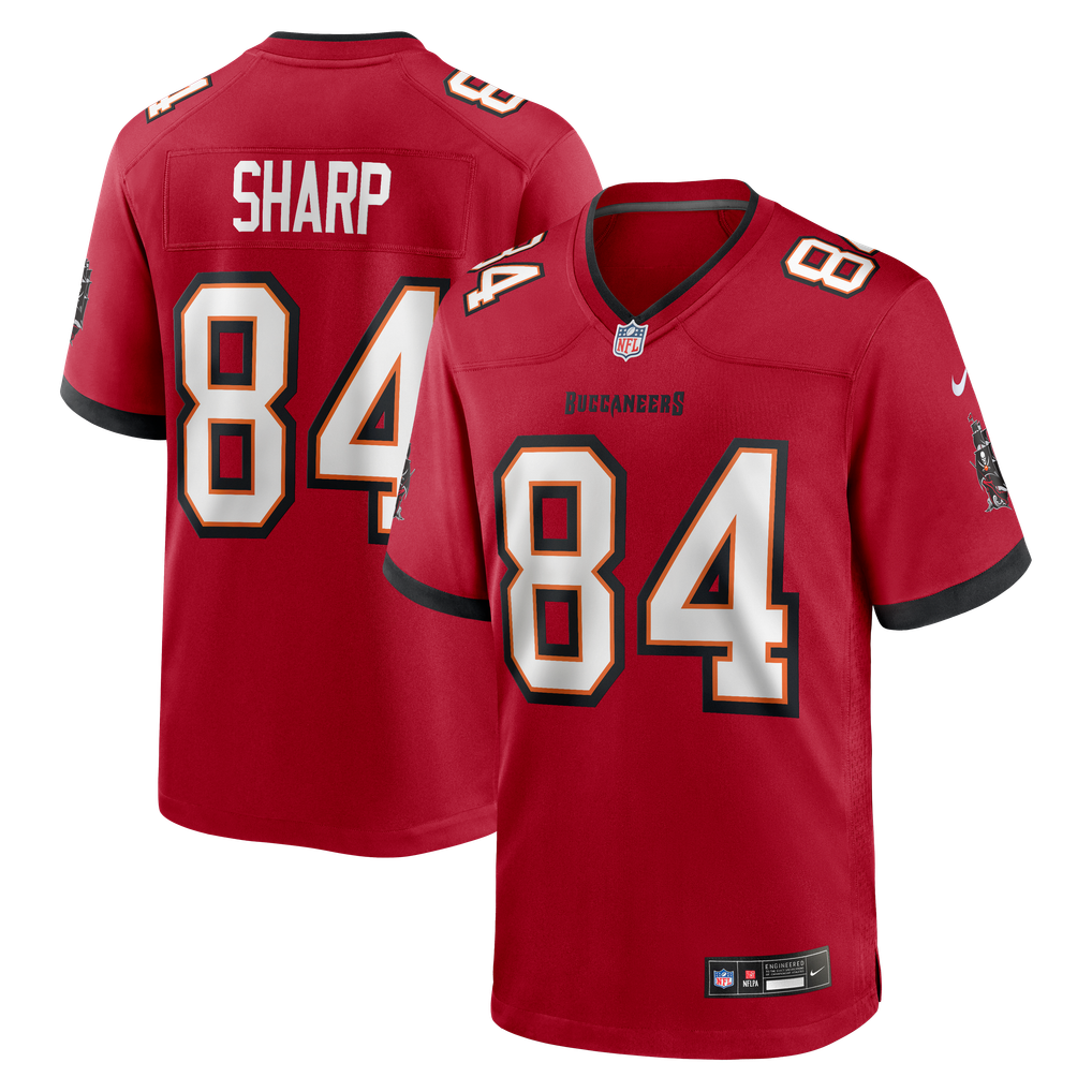 Men's Tampa Bay Buccaneers Bauer Sharp Nike Red Team Game Jersey - Image 2