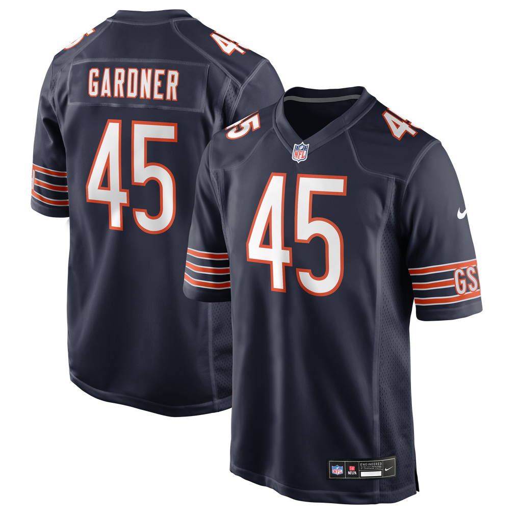 Men's Chicago Bears Beau Gardner Nike Navy Team Game Jersey - Image 2