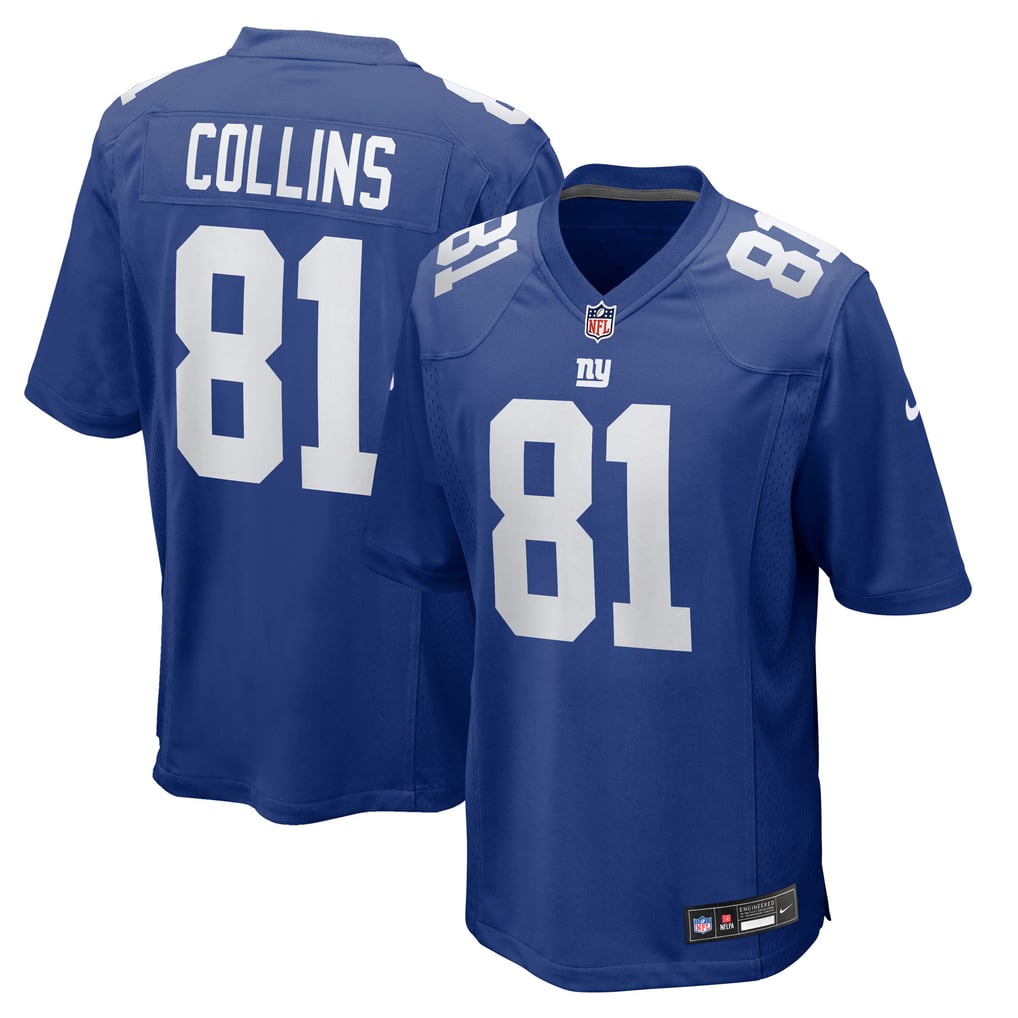 Men's New York Giants Beaux Collins Nike  Royal Team Game Jersey - Image 1