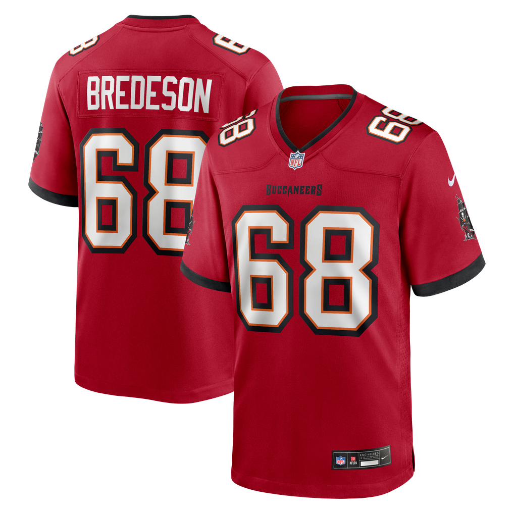Men's Tampa Bay Buccaneers Ben Bredeson Nike  Red  Game Jersey - Image 2