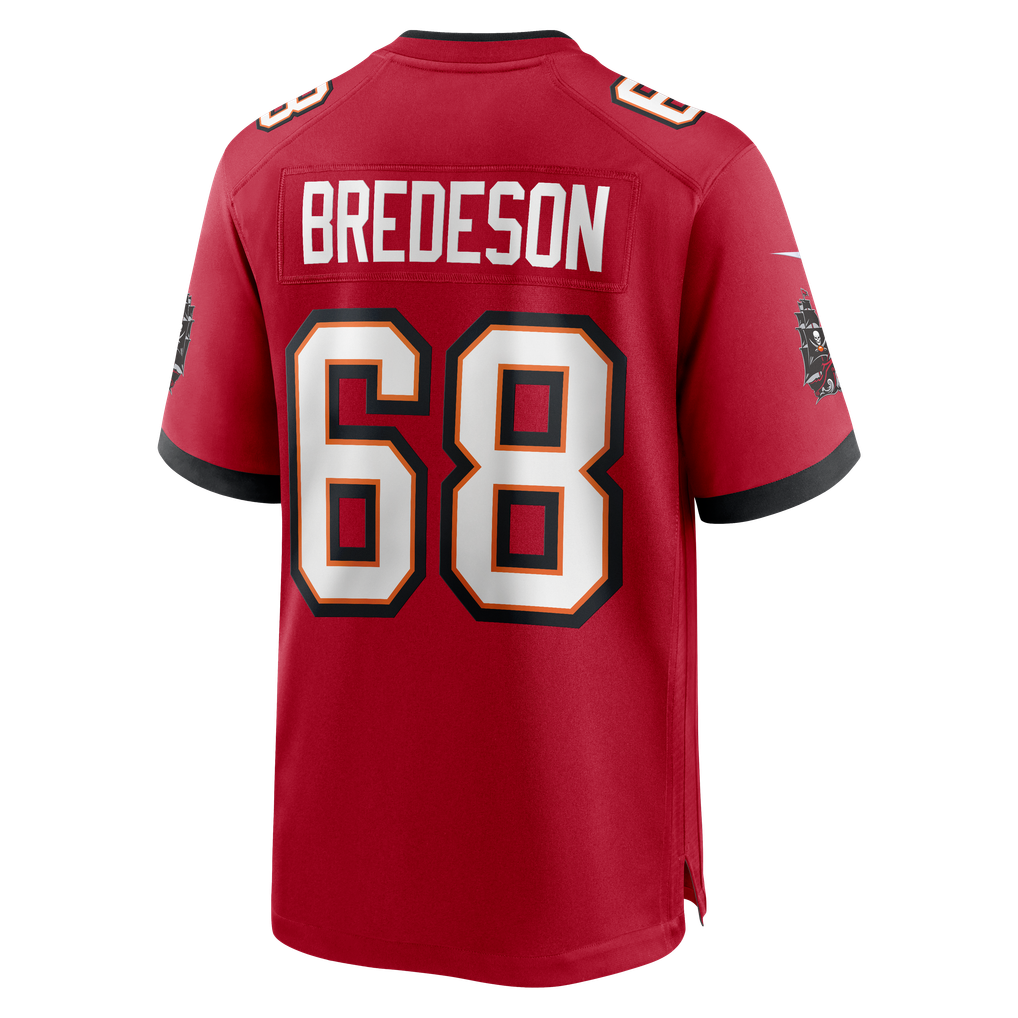 Men's Tampa Bay Buccaneers Ben Bredeson Nike  Red  Game Jersey - Image 4