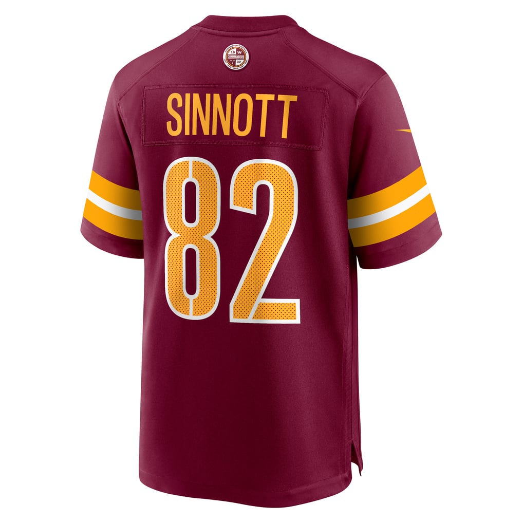 Men's Washington Commanders Ben Sinnott Nike  Burgundy  Game Jersey - Image 4