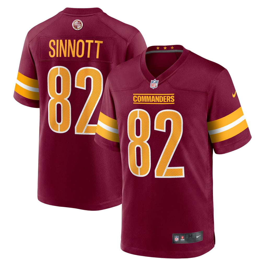 Men's Washington Commanders Ben Sinnott Nike  Burgundy  Game Jersey - Image 1