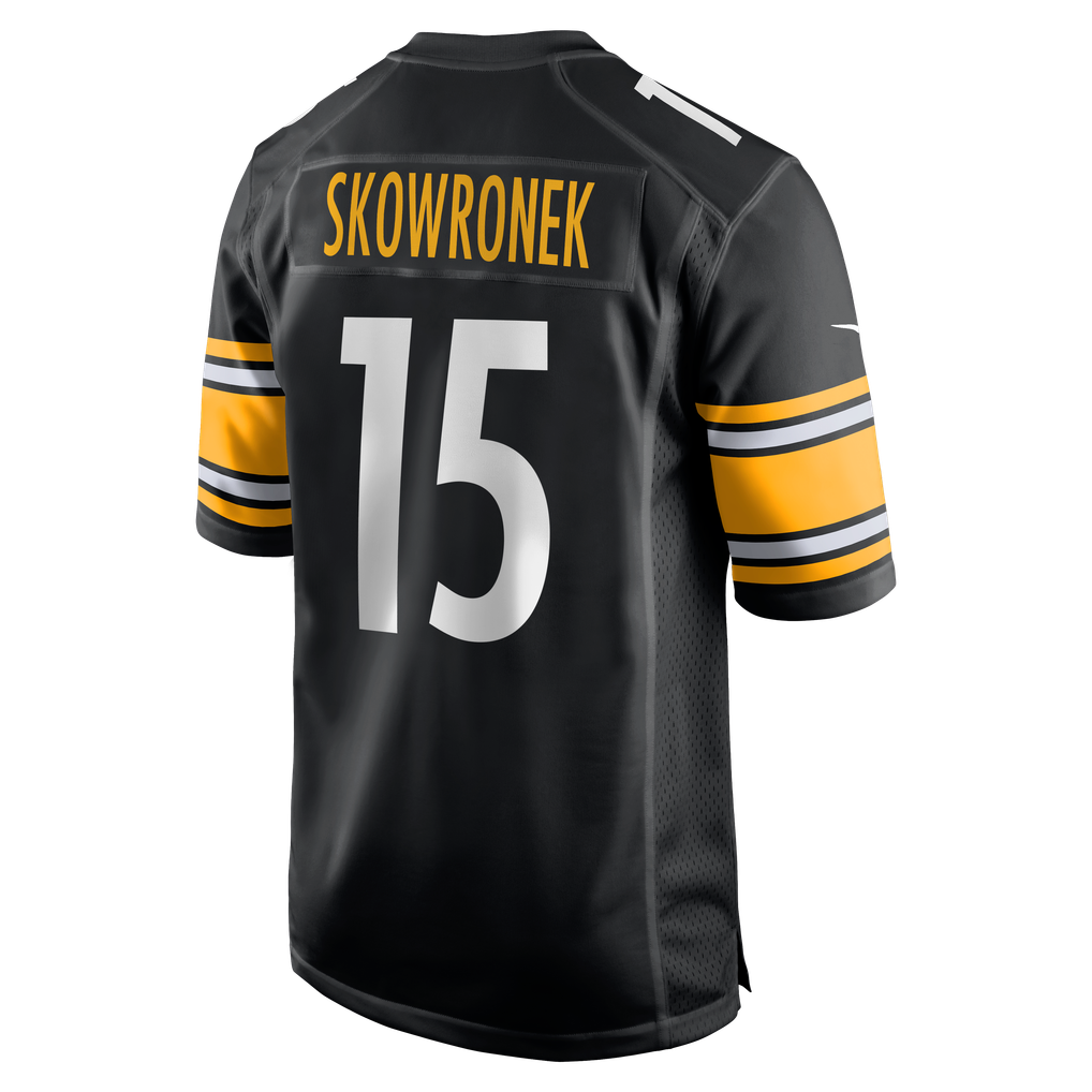 Men's Pittsburgh Steelers Ben Skowronek Nike  Black Team Game Jersey - Image 4