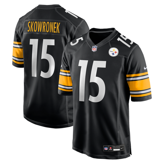 Men's Pittsburgh Steelers Ben Skowronek Nike  Black Team Game Jersey - Image 1