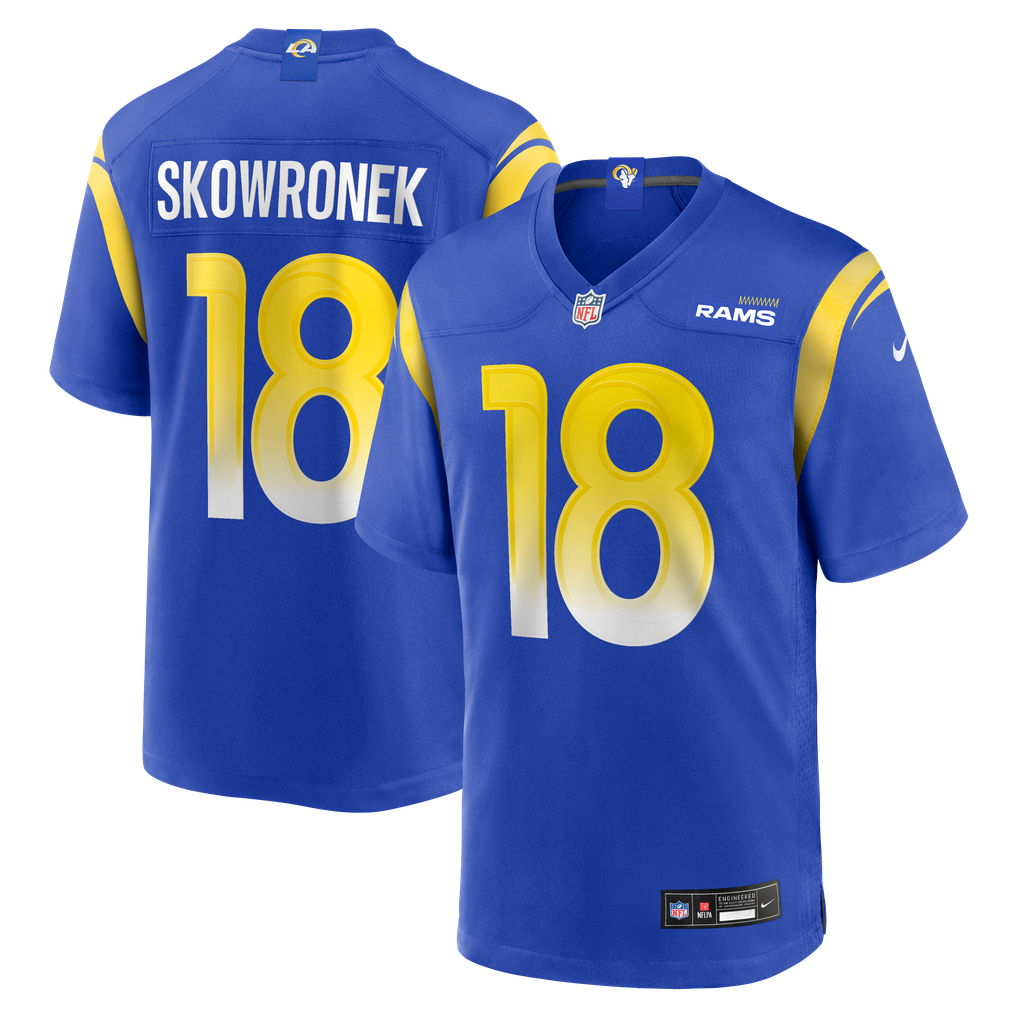 Men's Los Angeles Rams Ben Skowronek Nike Royal Game Jersey - Image 2