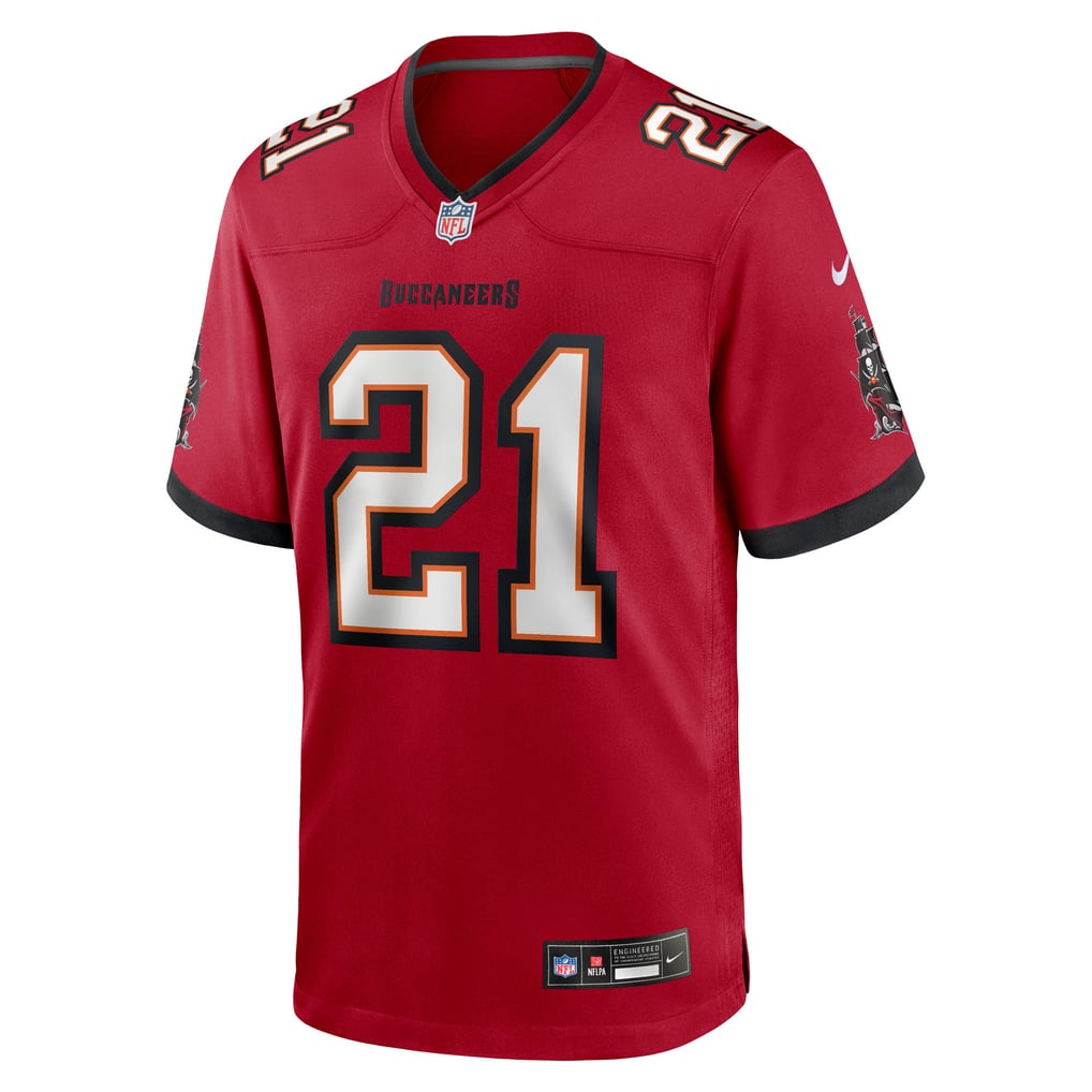 Men's Tampa Bay Buccaneers Benjamin Morrison Nike  Red Team Game Jersey - Image 3