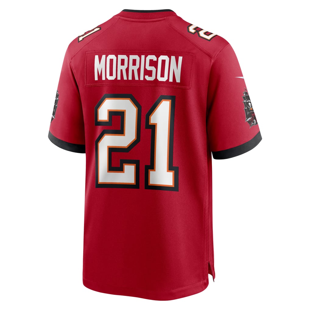 Men's Tampa Bay Buccaneers Benjamin Morrison Nike  Red Team Game Jersey - Image 4