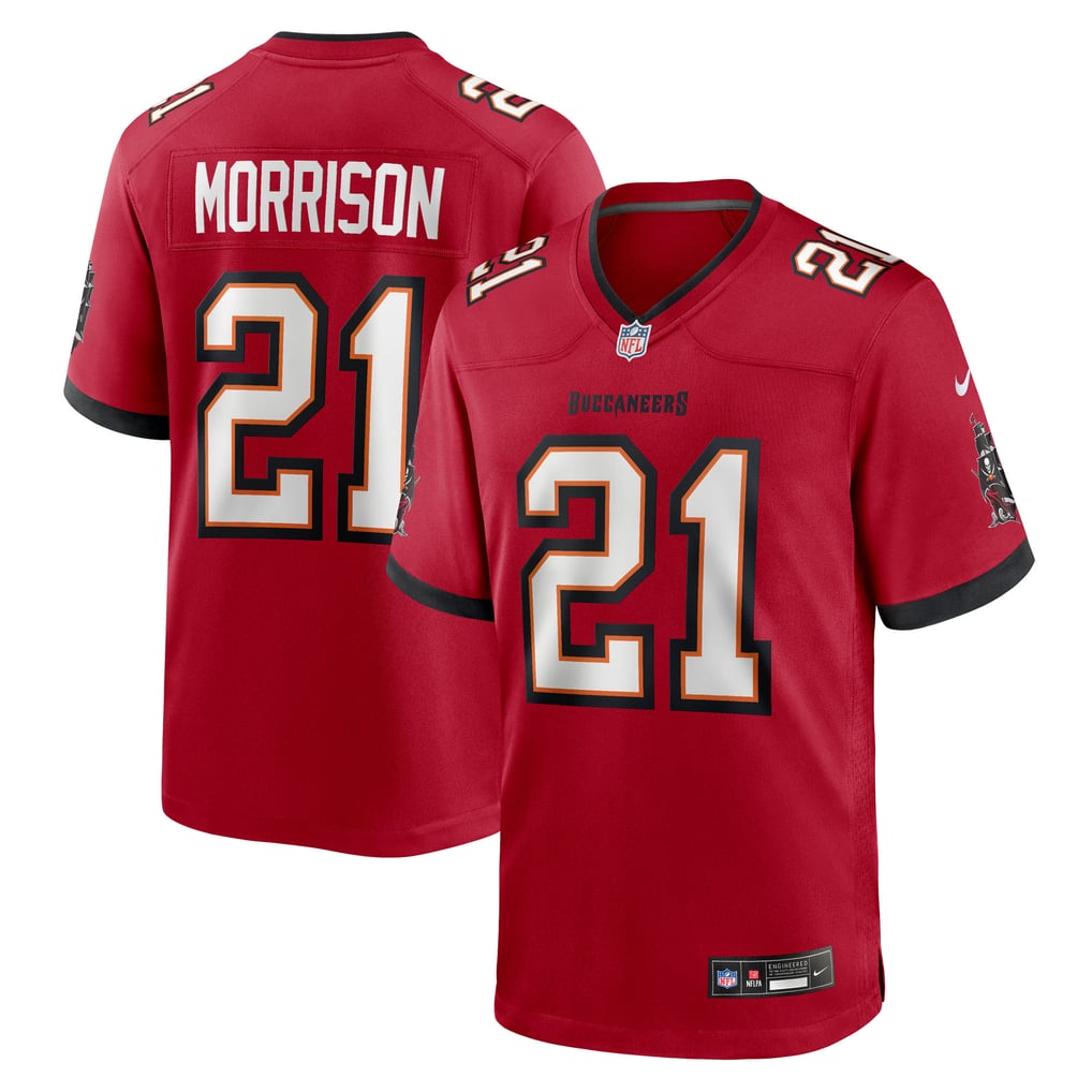 Men's Tampa Bay Buccaneers Benjamin Morrison Nike  Red Team Game Jersey - Image 1