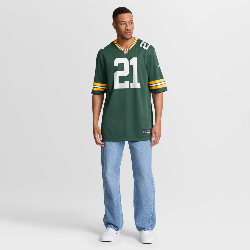 Men's Green Bay Packers Benjamin St-Juste Nike  Green Team Game Jersey - Image 5