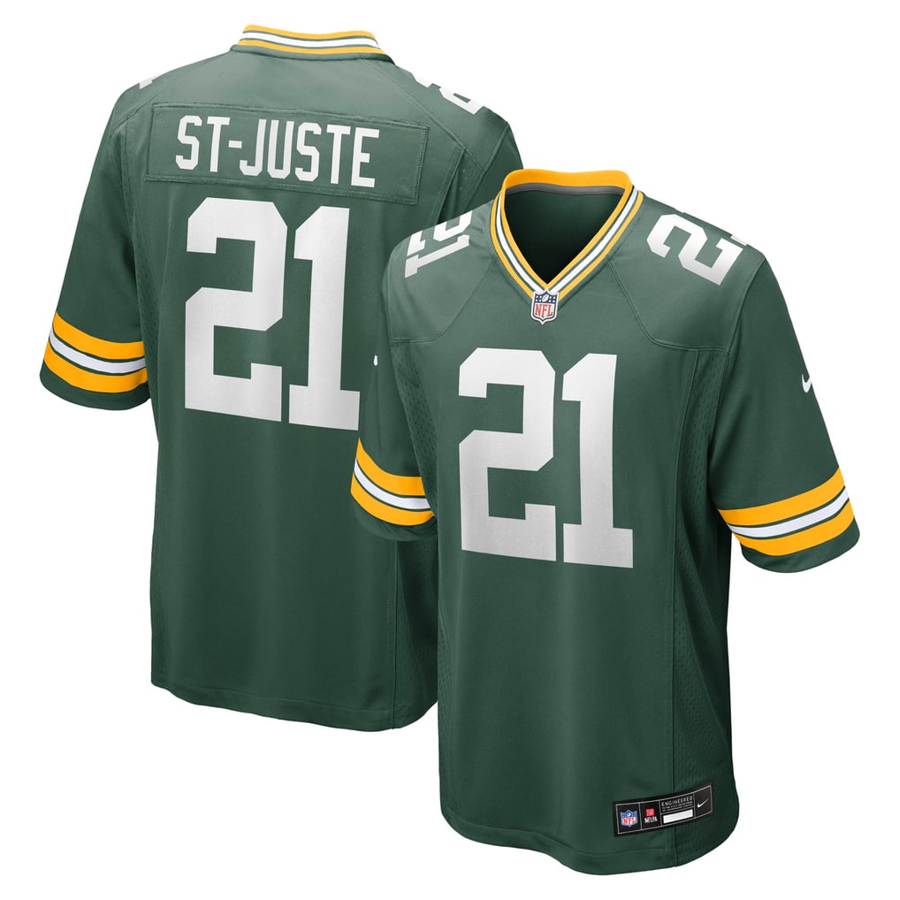 Men's Green Bay Packers Benjamin St-Juste Nike  Green Team Game Jersey - Image 1