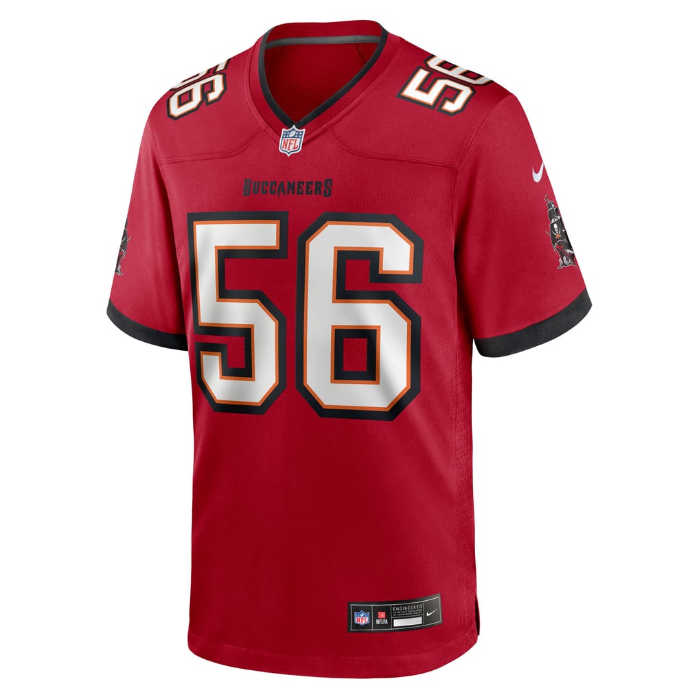 Men's Tampa Bay Buccaneers Benton Whitley Nike  Red Team Game Jersey - Image 3
