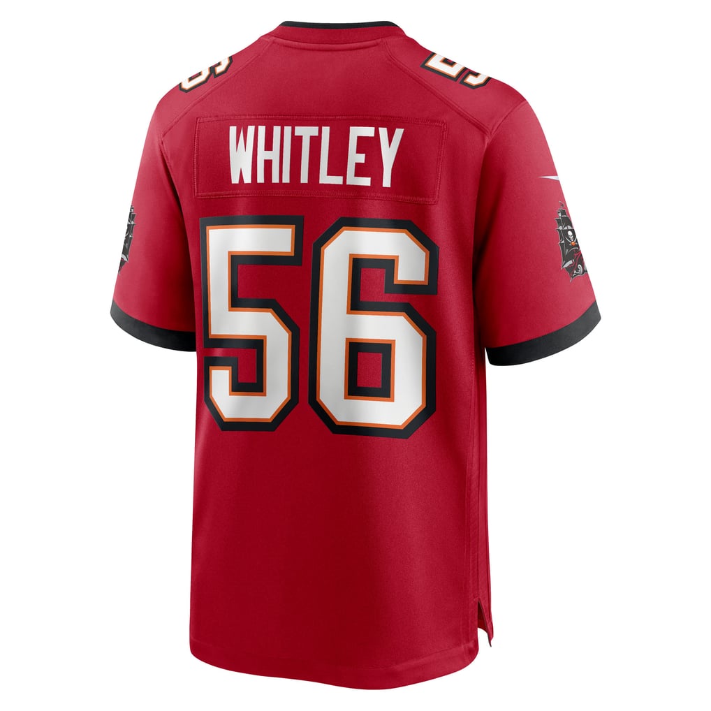 Men's Tampa Bay Buccaneers Benton Whitley Nike  Red Team Game Jersey - Image 4