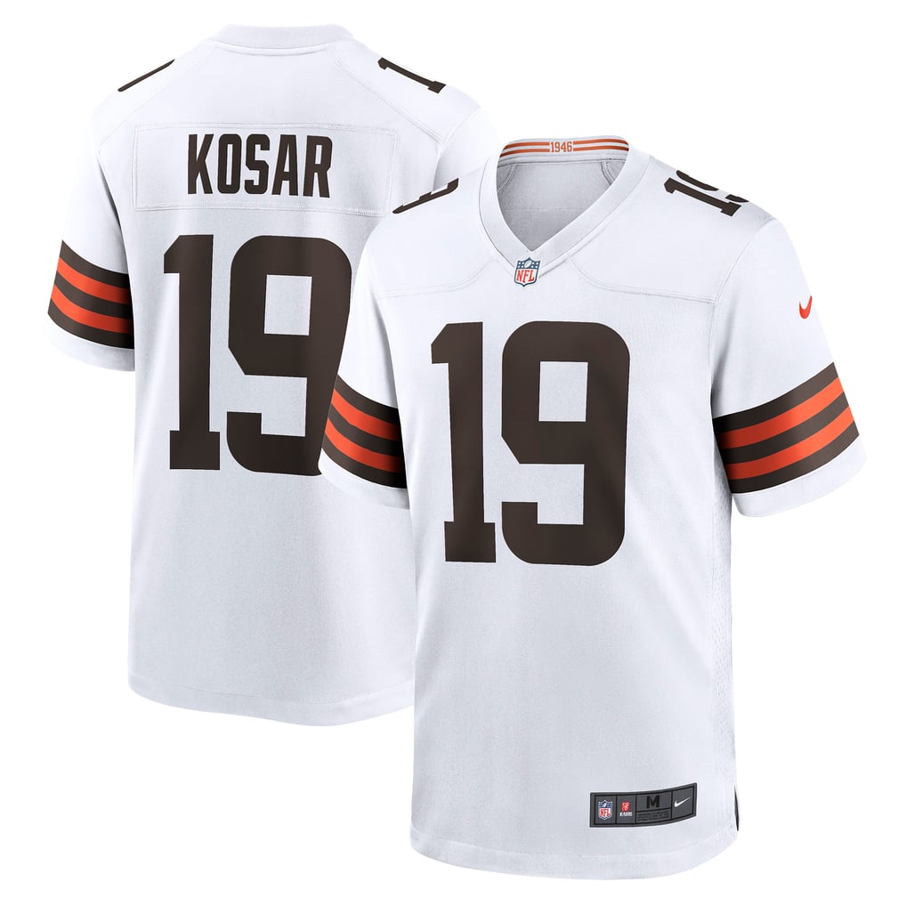 Men's Cleveland Browns Bernie Kosar Nike White Retired Player Game Jersey - Image 1