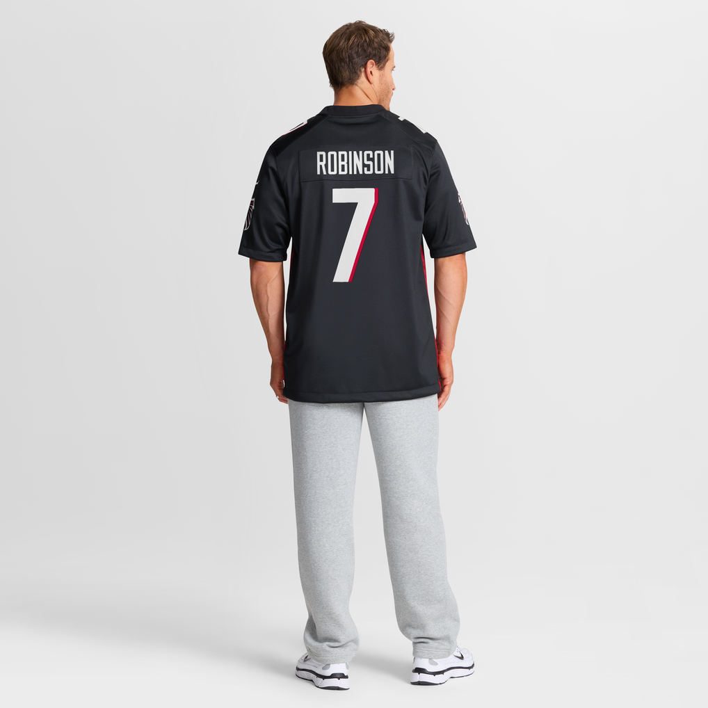 Men's Atlanta Falcons Bijan Robinson Nike Black Game Jersey