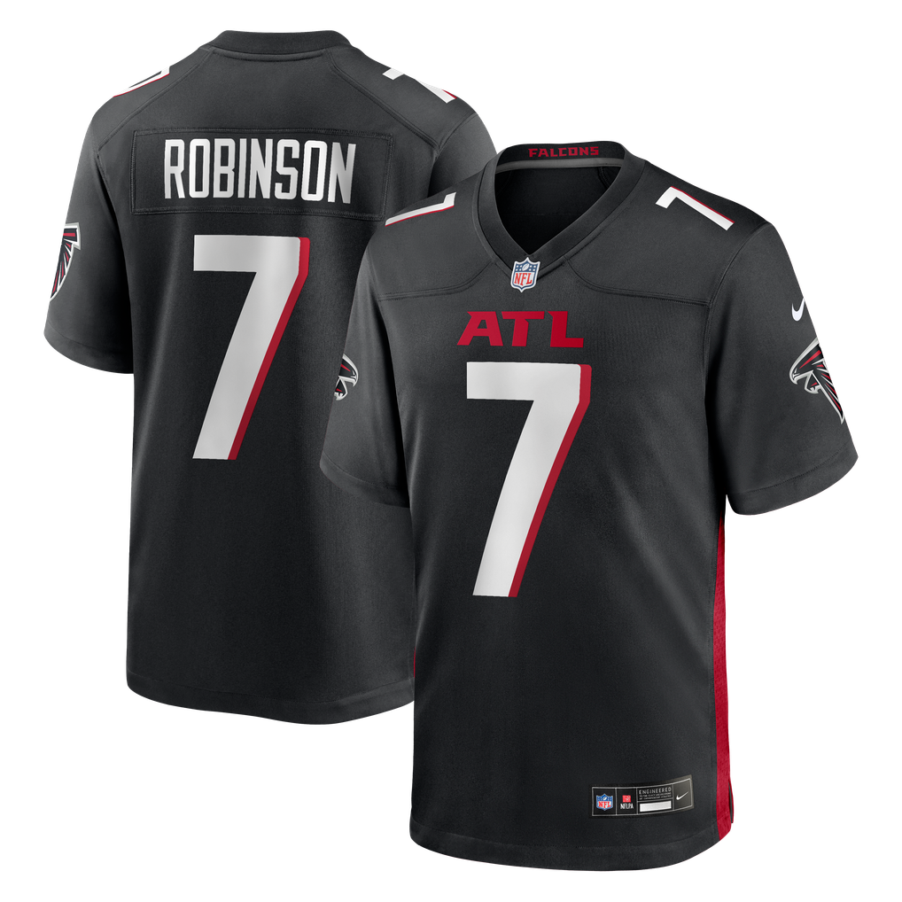 Men's Atlanta Falcons Bijan Robinson Nike Black Game Jersey