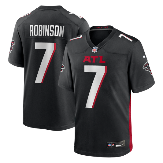 Men's Atlanta Falcons Bijan Robinson Nike Black Game Jersey