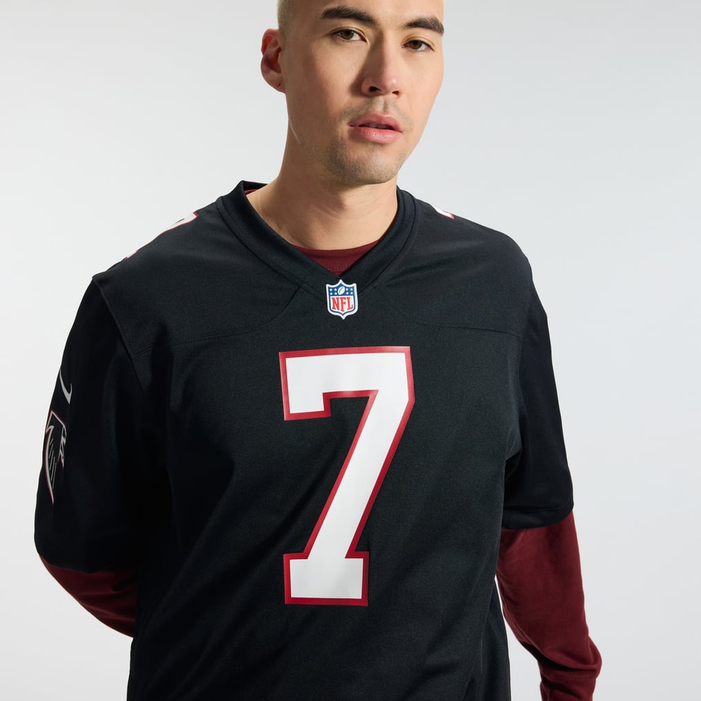 Men's Atlanta Falcons Bijan Robinson Nike Black Throwback Game Jersey