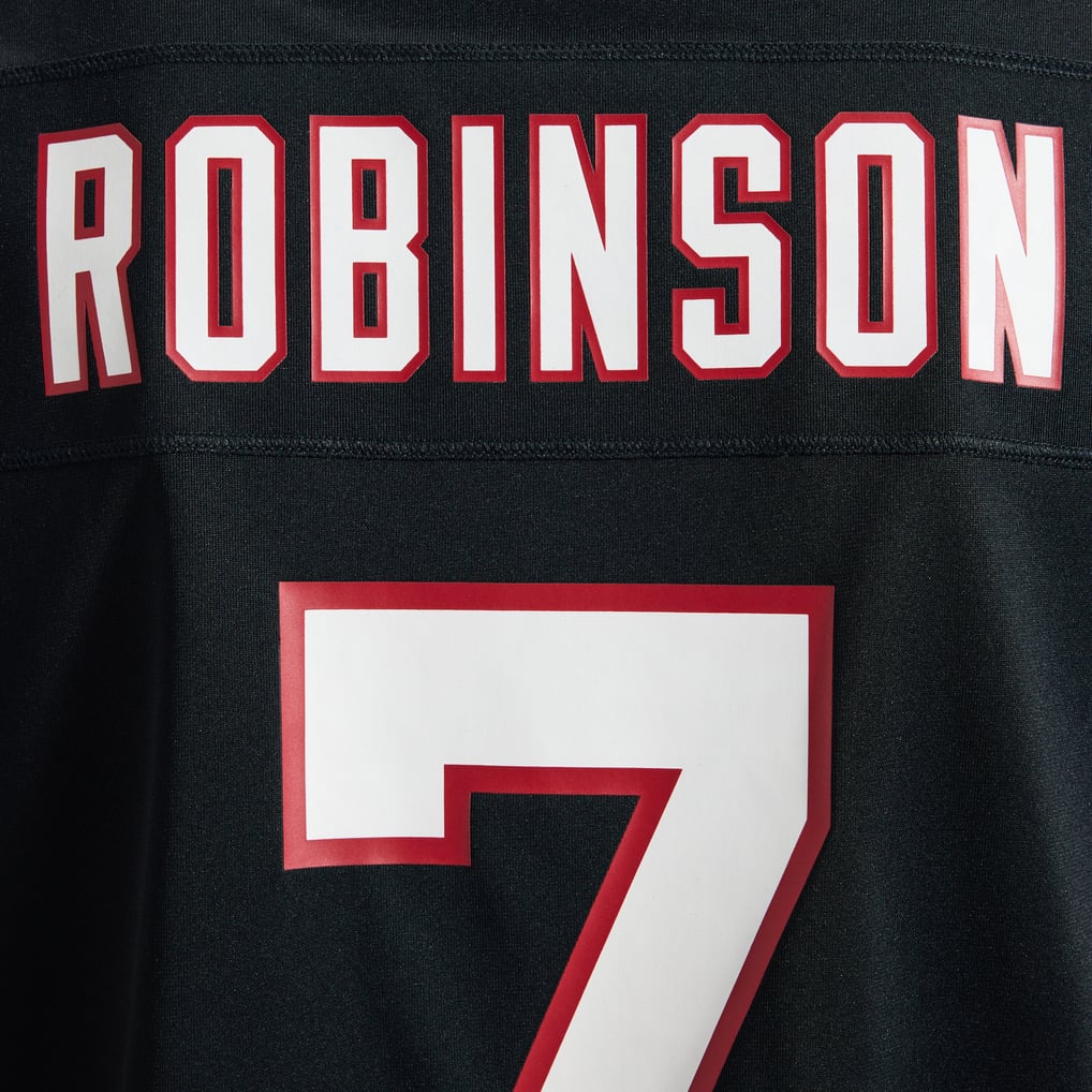 Men's Atlanta Falcons Bijan Robinson Nike Black Throwback Game Jersey