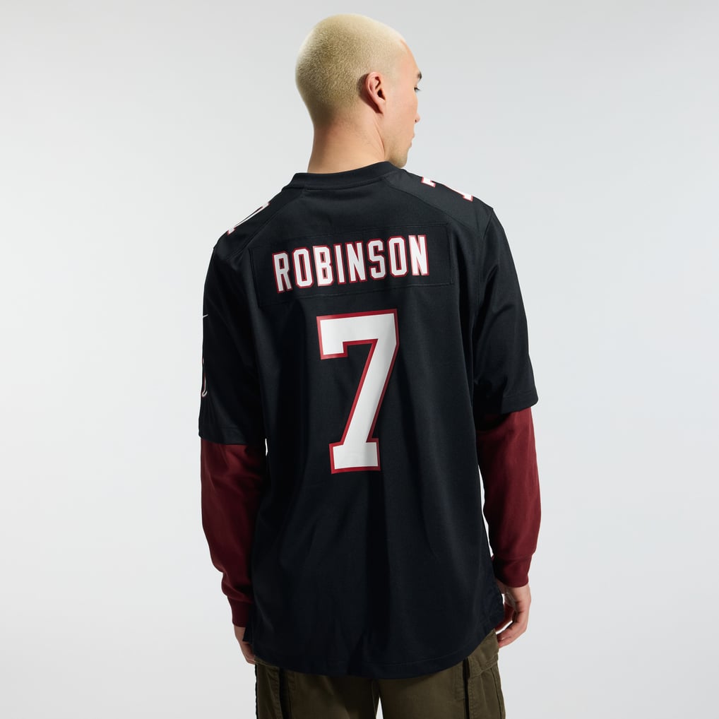 Men's Atlanta Falcons Bijan Robinson Nike Black Throwback Game Jersey