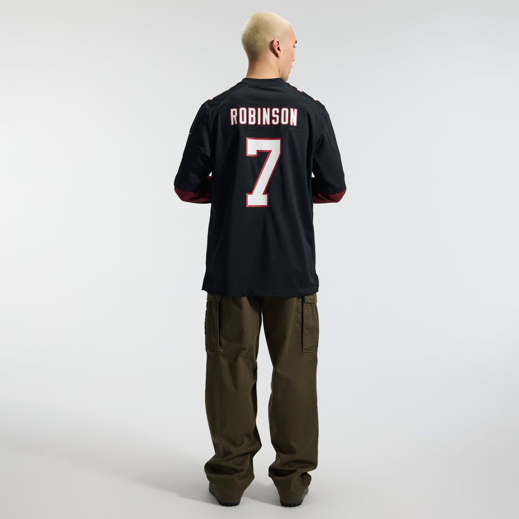 Men's Atlanta Falcons Bijan Robinson Nike Black Throwback Game Jersey