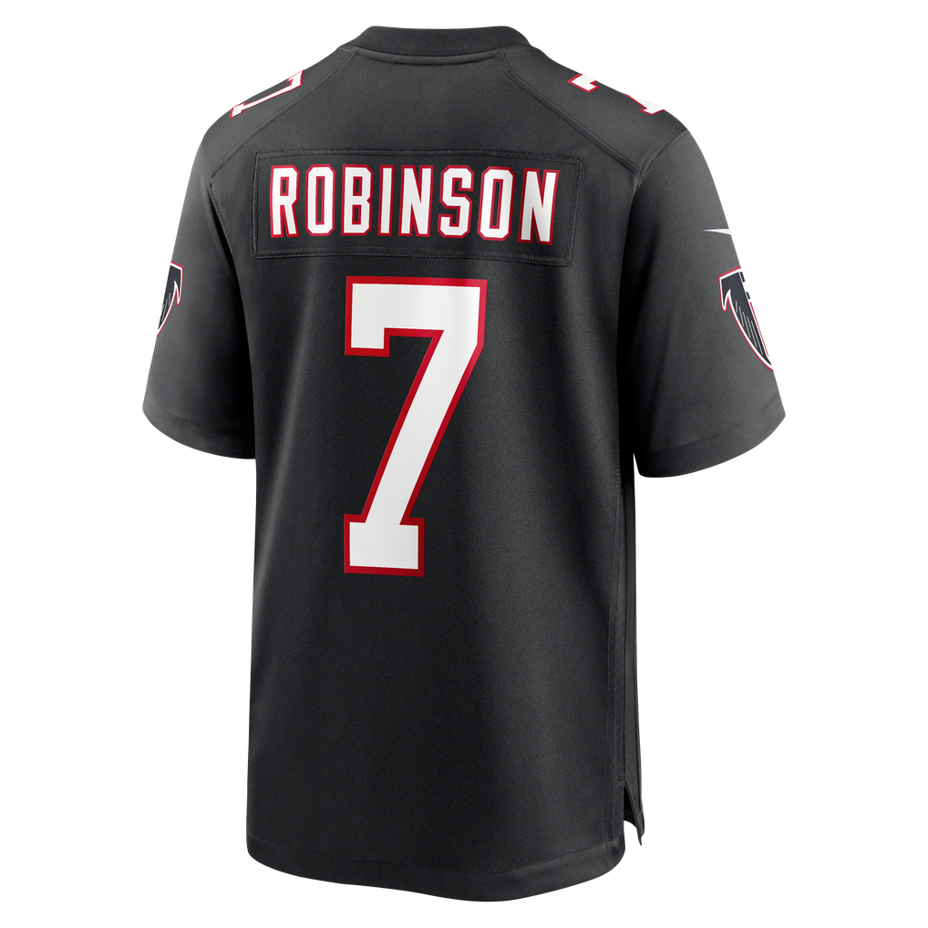 Men's Atlanta Falcons Bijan Robinson Nike Black Throwback Game Jersey
