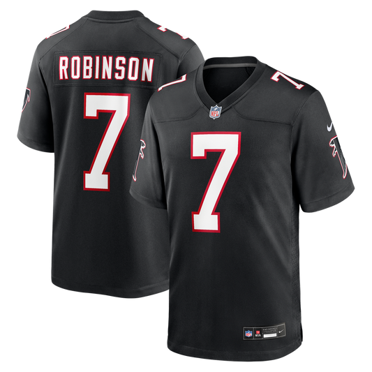 Men's Atlanta Falcons Bijan Robinson Nike Black Throwback Game Jersey