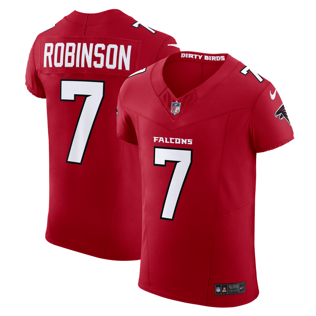 Men's Atlanta Falcons Bijan Robinson Nike Red Team Vapor F.U.S.E. Elite Jersey