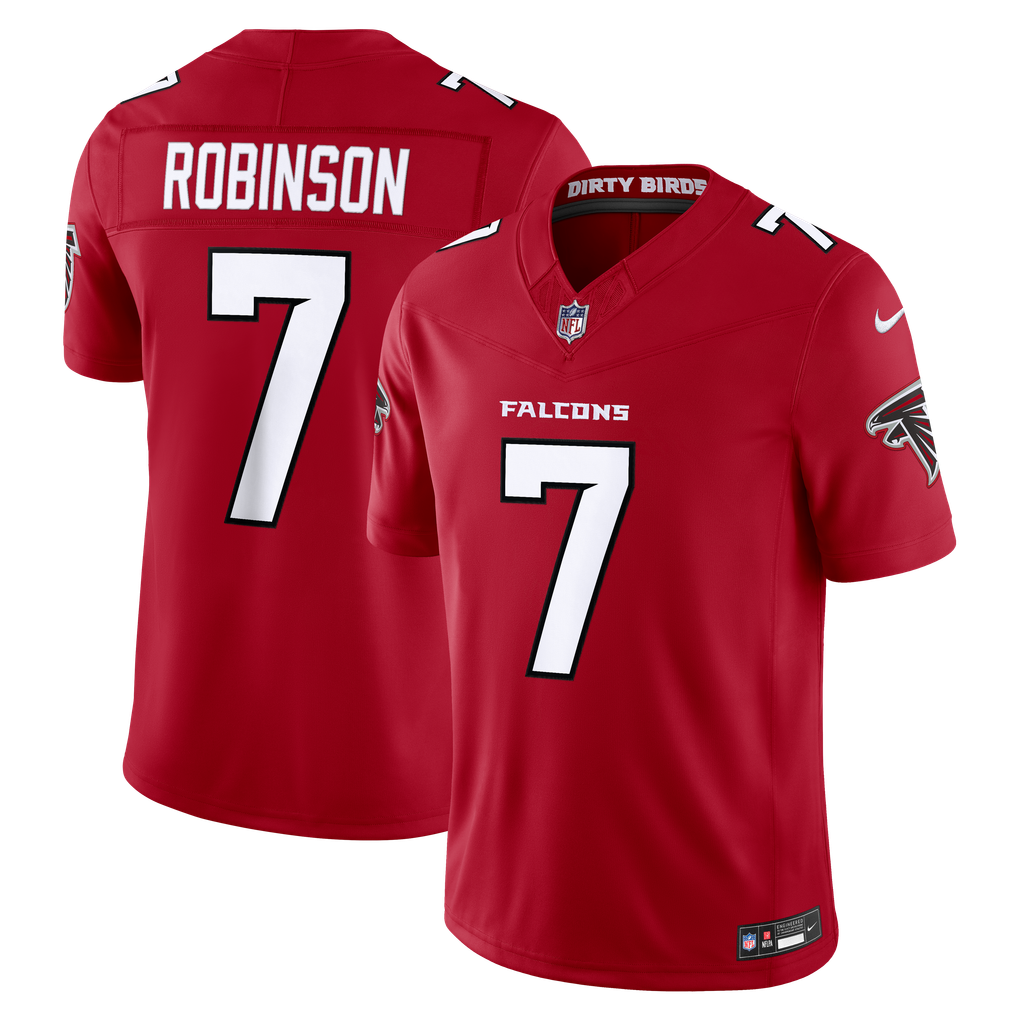Men's Atlanta Falcons Bijan Robinson Nike Red Team Vapor F.U.S.E. Stitched Limited Jersey
