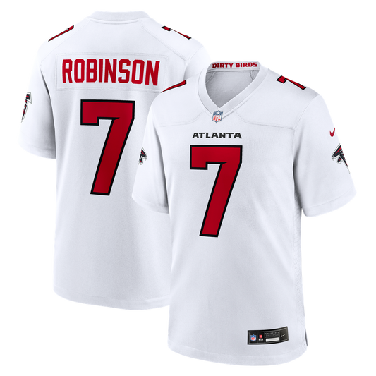 Men's Atlanta Falcons Bijan Robinson Nike White Game Jersey