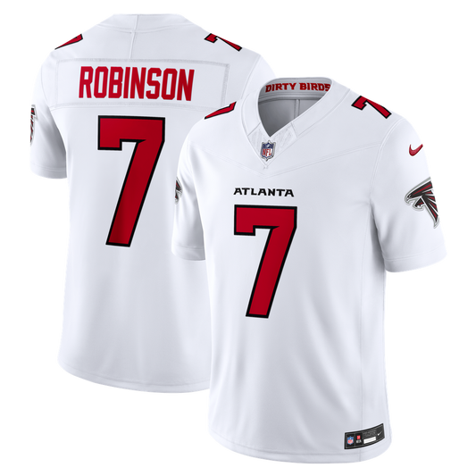 Men's Atlanta Falcons Bijan Robinson Nike White Vapor F.U.S.E. Stitched Limited Jersey