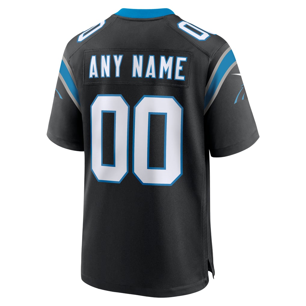 Men's Carolina Panthers Nike Black Custom Game Jersey - Image 4
