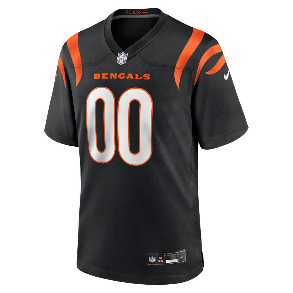 Men's Cincinnati Bengals Nike Black Game Custom Jersey - Image 3